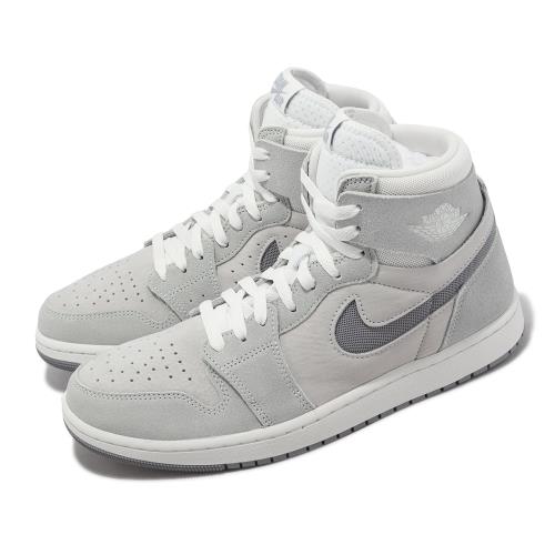 Nike 休閒鞋Air Jordan 1 Zoom Air CMFT 2 男鞋灰麂皮AJ1 高筒1代