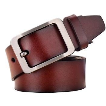 【玩皮工坊】牛皮帶寬3.8CM男士針扣皮帶LL149