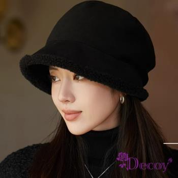 【Decoy】羊絨八角＊保暖加厚護耳毛線盆帽 多色可選