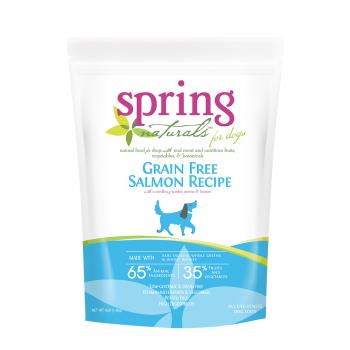 美國 Spring Naturals 曙光天然無穀滋養鮭魚犬食譜 (犬糧/犬飼料)-4LB