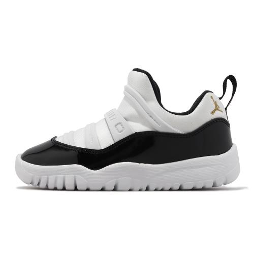 Nike 童鞋Jordan 11 Retro Little Flex TD 小童學步鞋白黑AJ11 BQ7102