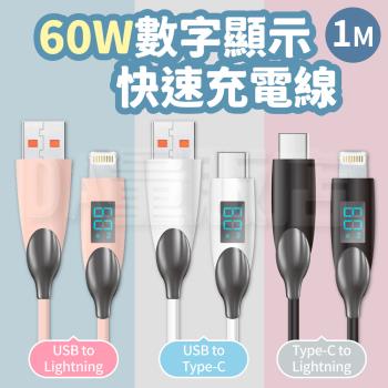 【單入】60W USB to Type-C快速充電線【顏色可選】