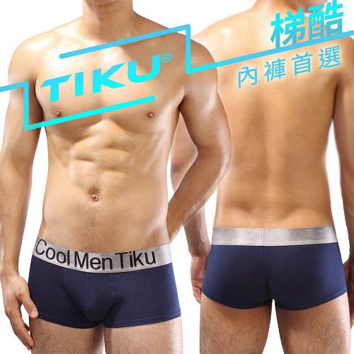 TIKU 梯酷 - 木代爾金屬 超彈貼身平口男內褲 -藍色 (HM1850)