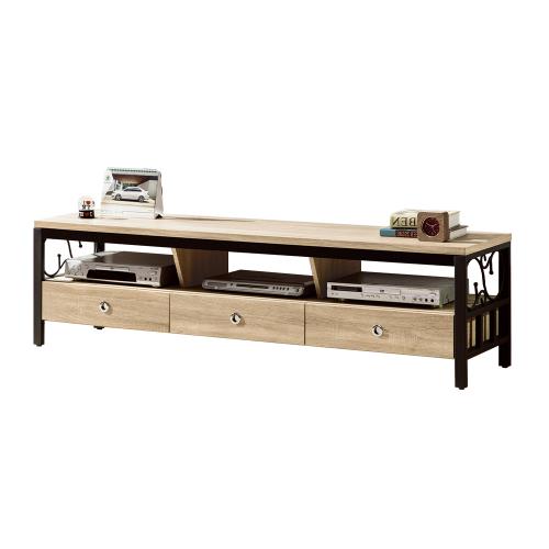 【唯熙傢俱】德利橡木色6尺電視櫃