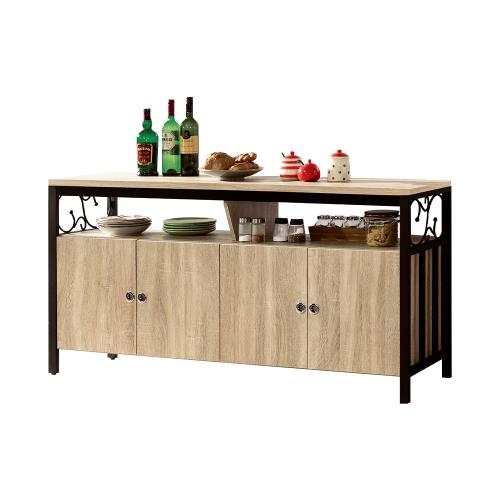 【唯熙傢俱】德利橡木色5.3尺餐櫃