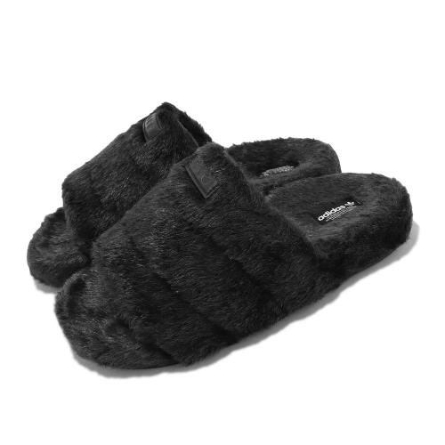 Adidas fluffy slides best sale