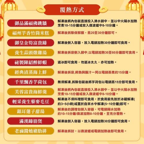 台北年菜餐廳何其多別人推薦的也不少 12道年菜組合大小家庭都