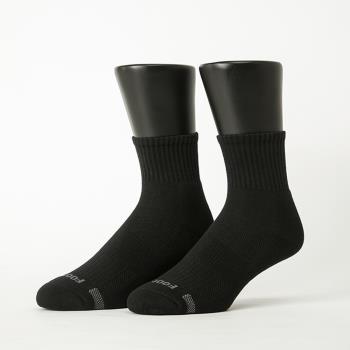 【FOOTER除臭襪】單色運動逆氣流氣墊襪-男款(T11L/XL-黑)
