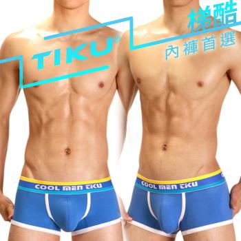 TIKU 梯酷 - 陽光男孩 柔棉質平口男內褲 -藍色 (LC1228)