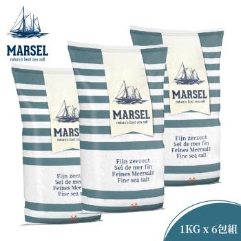 【Marsel 藍舶】比利時細海鹽1kgx6包組