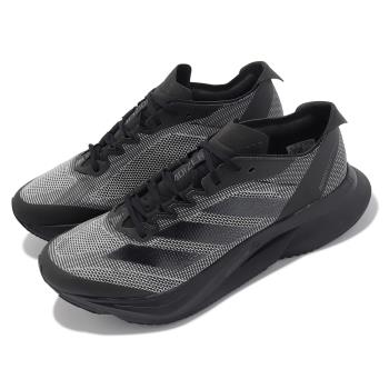 adidas 慢跑鞋 Adizero Boston 12 M 男鞋 黑 灰 馬牌輪胎底 運動鞋 馬拉松 愛迪達 ID5985