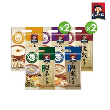 【QUAKER 桂格】營養榖珍麥片綜合系列-10包/袋*7袋組
