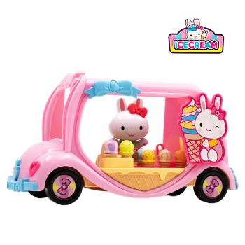 【孩子國】粉紅兔甜美冰淇淋雪糕車/家家酒玩具