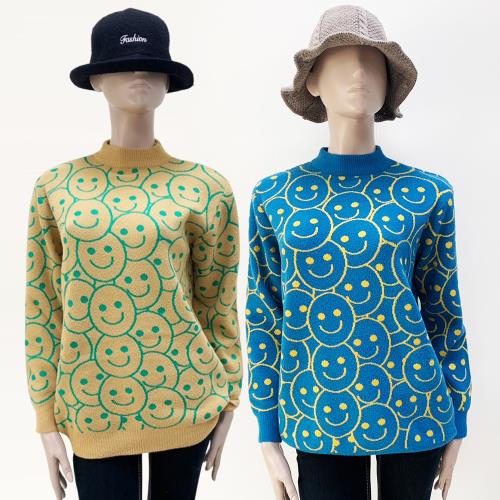 iima 率性笑臉針織上衣