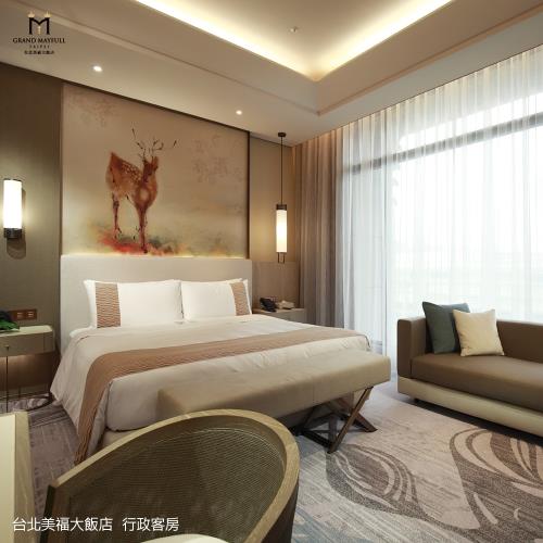 【台北美福大飯店】行政客房1泊1食雙人(限量升等雅仕客房18坪)