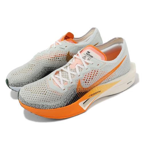 Nike 競速跑鞋ZoomX Vaporfly Next% 3 男鞋白橘碳板運動鞋FV3633-081