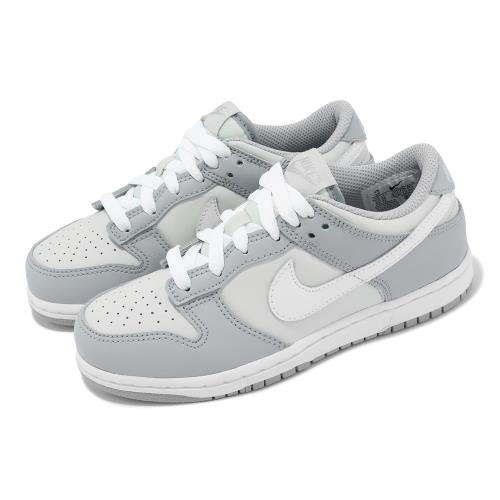 Nike 童鞋Dunk Low PS 中童小朋友灰白休閒鞋親子鞋DH9756-001|休閒運動