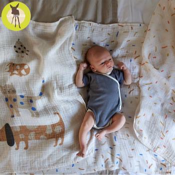 德國Lassig-超柔手感竹纖維嬰兒包巾毯3入/2入-多色選