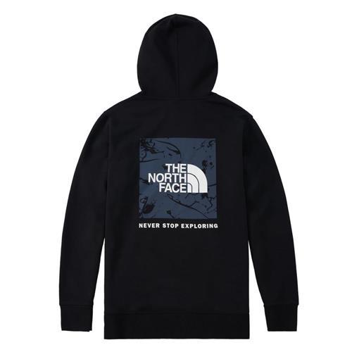 The North Face 北面 男裝 女裝 長袖上衣 連帽 潑墨印花 黑【運動世界】NF0A86PZJK3