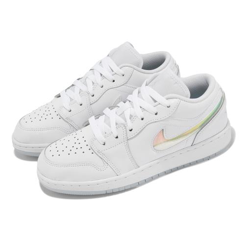 Nike Air Jordan 1 Low SE GS 大童女鞋白AJ1 星空流沙休閒鞋FQ9112-100