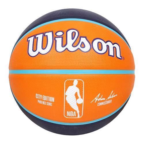 WILSON NBA城市系列-太陽-橡膠籃球 7號籃球-訓練 室外 室內
