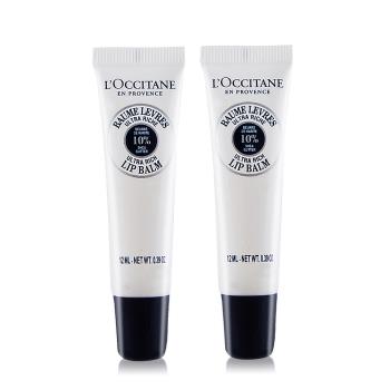 LOCCITANE 歐舒丹 乳油木保濕護唇膏(12ml)X2-新版-國際航空版