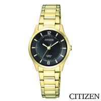 CITIZEN星辰 璀燦金高雅石英女仕手錶 ER0203-85E