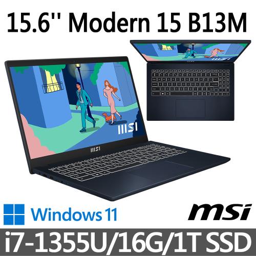 msi微星 Modern 15 B13M-695TW 15.6吋 商務筆電 (i7-1355U/16G/1T SSD/Win11)