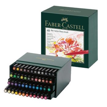 【Faber-Castell】輝柏 PITT 藝術筆精裝版 48色 / 盒 167148