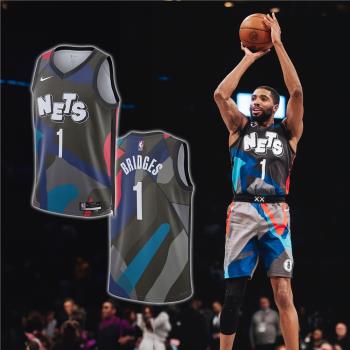 Nike X KAWS 城市版 聯名 球衣 籃網 Brooklyn Nets NBA Bridges DX8487-014