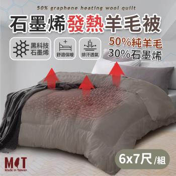 【家購網嚴選】石墨烯羊毛被(台灣製) 6x7尺