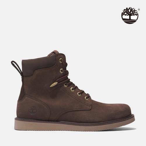Timberland 男款深棕色磨砂革休閒靴|A5Y2HV13