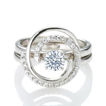 Dolly 18K金 求婚戒0.30克拉完美車工鑽石戒指(037)