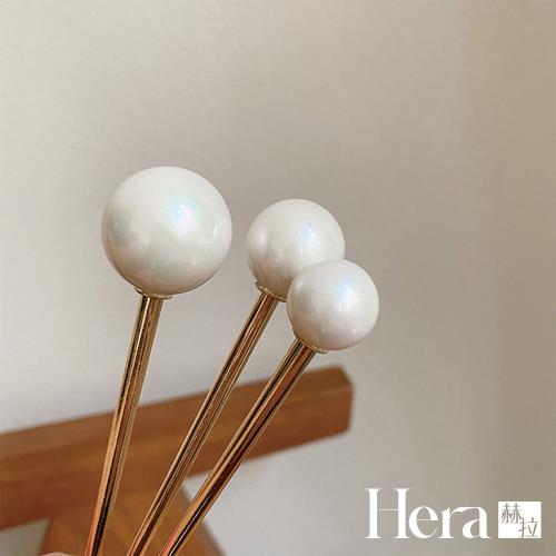 【Hera 赫拉】韓國氣質珍珠圓球髮簪 H112120502