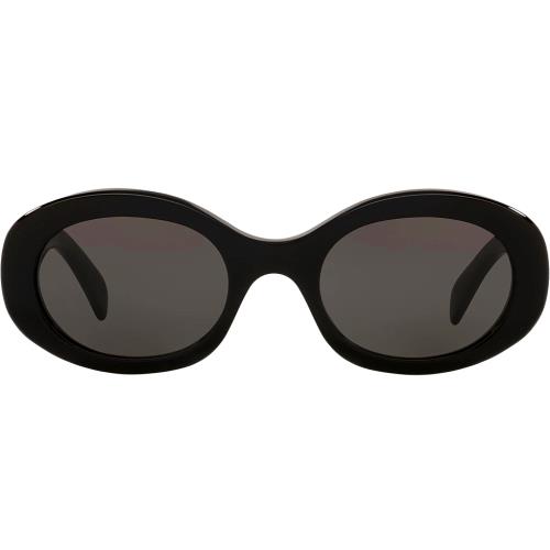    【CELINE 】女款 TRIOMPHE 標誌 醋酸纖維 01太陽眼鏡-黑色 CL40194U 01A