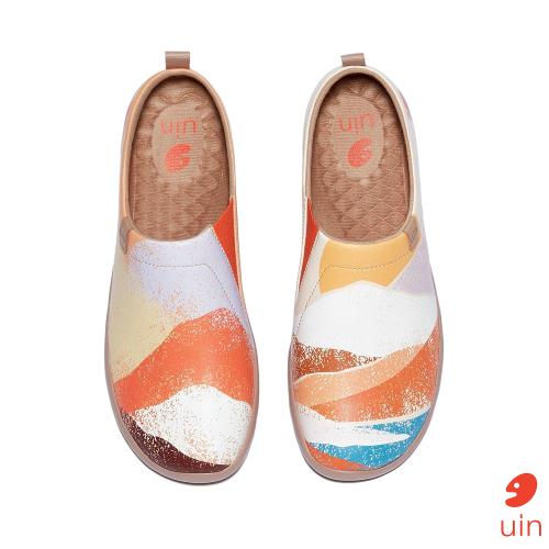 uin西班牙原創設計 女鞋 多彩山彩繪休閒鞋W1010350