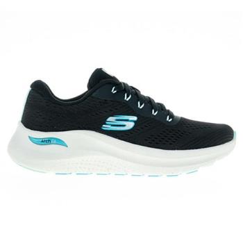 Skechers 女鞋 慢跑鞋 避震 厚底 ARCH FIT 2.0 黑藍【運動世界】150051BKMT