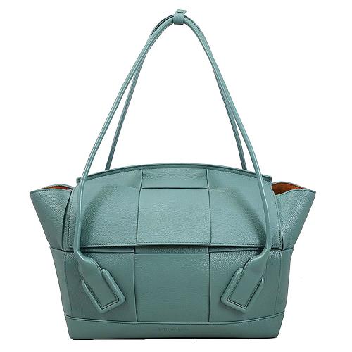 BOTTEGA VENETA 598244 Arco 中號肩背托特包.風暴藍