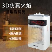【TECO東元】3D擬真火焰PTC陶瓷電暖器/暖氣機(XYFYN4001CBW)