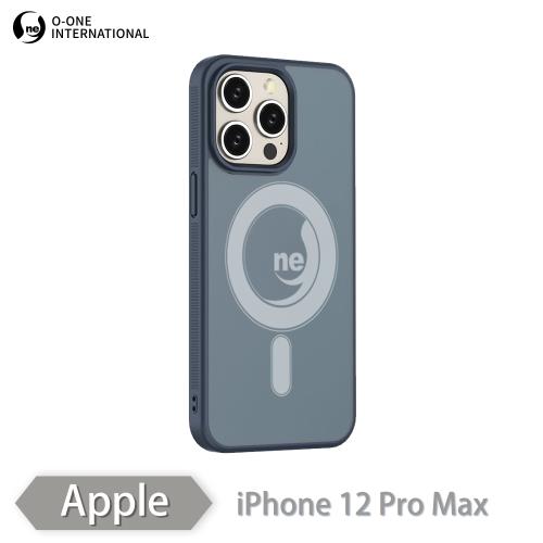 【O-ONE】APPLE iPhone12 Pro Max『軍功II防摔殼-磨砂磁石版』 O-ONE MAG保護殼磨砂抗指紋磁吸防摔殼真機開模孔位精準