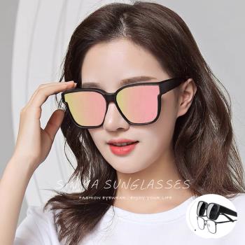 【SINYA】偏光太陽眼鏡 芭比粉 可外掛式套鏡 Polarized抗UV400/可套鏡/防眩光/遮陽