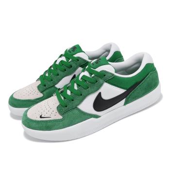 Nike 滑板鞋 SB Force 58 男鞋 綠 白 支撐 耐磨 麂皮 板鞋 運動鞋 DV5477-300
