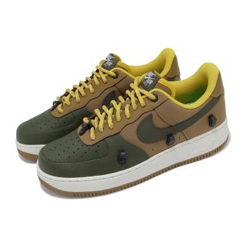 Nike 休閒鞋 Air Force 1 Low Winterized 男鞋 橄欖綠 棕 防水護罩 AF1 FV4459-330