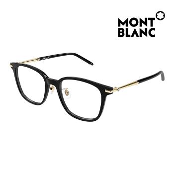 【MontBlanc】萬寶龍 光學眼鏡 MB0247OK 004 54mm 橢圓方框眼鏡 膠框眼鏡 黑框/金