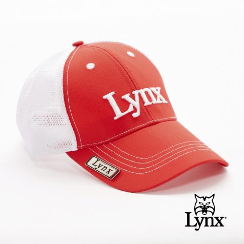 【Lynx Golf】透氣網布磁鐵Ball mark Lynx刺繡可調節式球帽(四色)