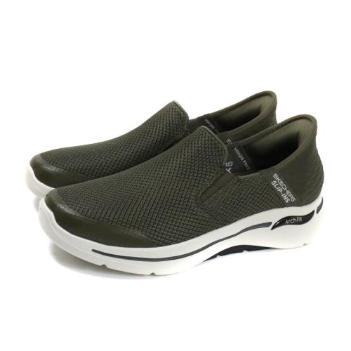 SKECHERS Slip-ins ArchFit 運動鞋 懶人鞋 男鞋 墨綠色 216259OLV no762