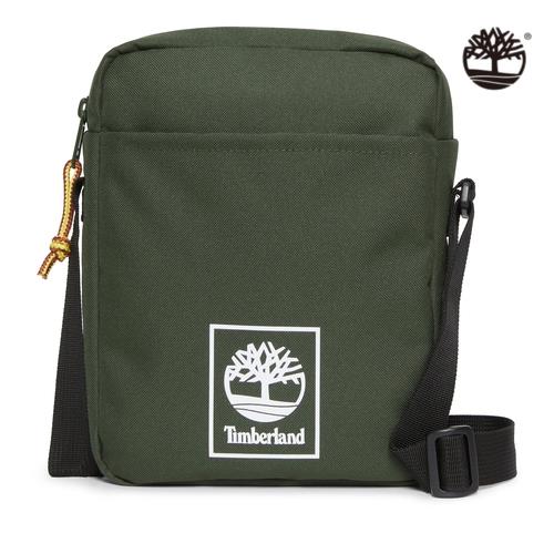 Timberland 中性綠色防潑水側背小包|A6MP5U31-網-滿額贈