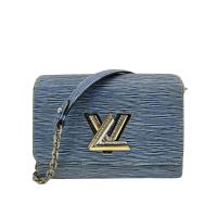 二手品 Louis Vuitton EPI牛皮雙色Twist MM 二用包(M50271-藍)