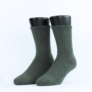 【FOOTER除臭襪】Ultra．素色極暖登山羊毛襪-男款(W191L/XL-灰綠)