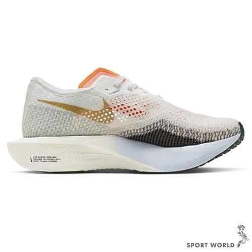 Nike 男鞋慢跑鞋競速ZoomX Vaporfly 3 白黑橘【運動世界】FV3633-081